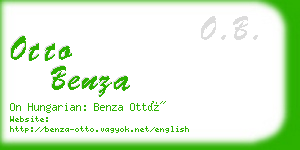 otto benza business card